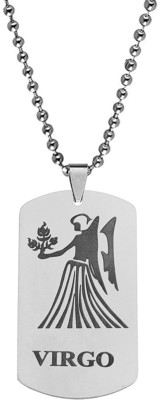 Sullery Dog Tag Astrology Jewelry Zodiac Charm Pendant Sterling Silver Stainless Steel Pendant