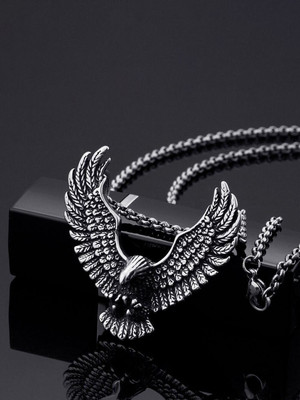 Roadster Men Pendant | Pendant For Men | Boys Chain Locket | Fashion Locket Rhodium Alloy Pendant