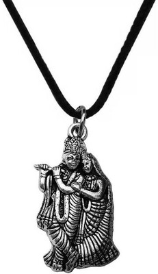 Armoise Trending Pendant locket & Stylish Locket Chain Silver Alloy Pendant Set