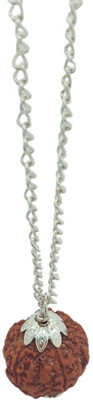 Bharat Collection Silver Beads Brass, Wood Locket
