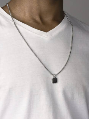 JS Enterprises Sterling Silver Stainless Steel Pendant