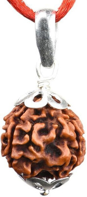 Beautum 3 Mukhi Rudraksha Three Face Rudraksha Nepali Rudraksha Code:10 Wood Pendant