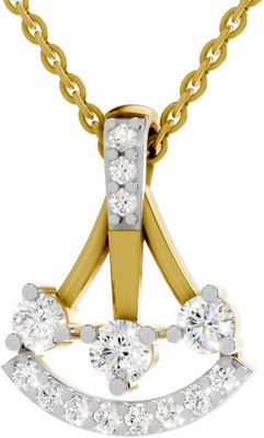 Sparq Certified Lab Grown Diamond & BIS Hallmark Pendant With Chain Gold-plated Sterling Silver