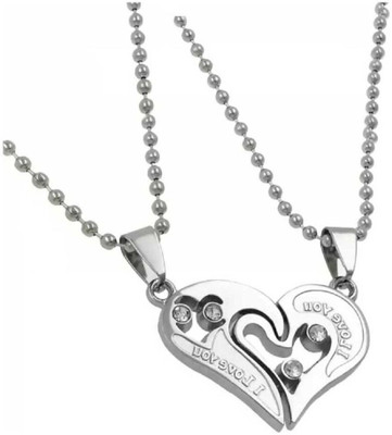 m a enterprises F 91_JS rv-slvr dil_224 Silver Stone Pendant Set