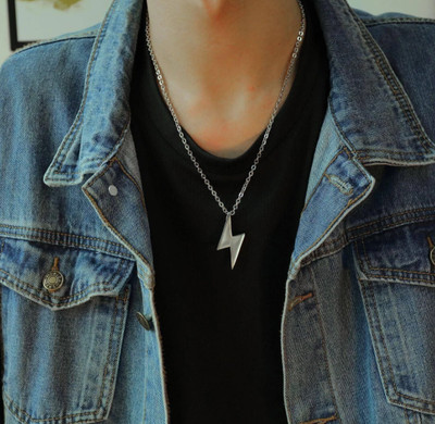 Teeragaj Thunder Necklace Fashion Stainless Steel Silver Bracelet Silver Stainless Steel Locket