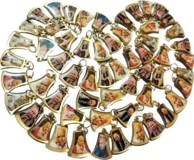 Guruji Blessings BELL LOCKET COMBO Bronze Pendant Set