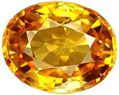 Vanishree World Yellow sapphire rashi ratan 5.30 carat natural & orginal certified stone Sapphire Stone Pendant