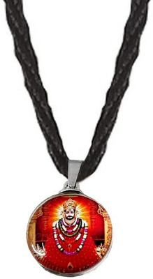 Malas Collection JAR0535 Big Size Dual Side Jai Shri Baba Khatu Shyam/Barbarika Ji Locket Pendant Plastic Pendant Set