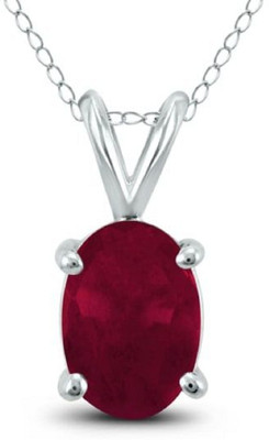Ceylonmine01 Pendant Chain Minimal Ruby Design Stylish and Comfortable for Everyday Use Silver Ruby Stone Pendant