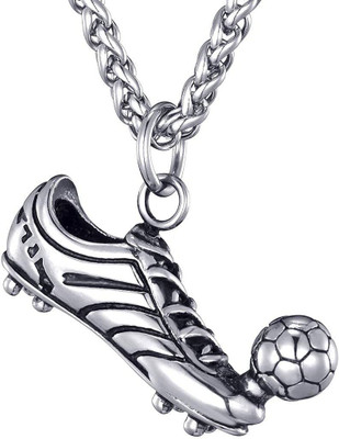 Vientiq Football Silver Designer Delicate Pendant For Boys & Girls 1(Pcs) Silver Cubic Zirconia Stainless Steel Pendant