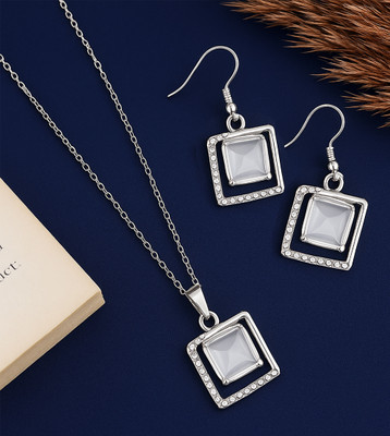 shankhraj mall Metal Silver Silver Jewellery Set(Pack of 1)