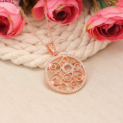 Dressberry Gold Multicolour Unique Pendant For Girls and Women Gold-plated Crystal Alloy Pendant