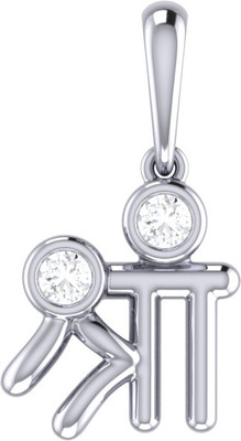 TinyTiaraa 925 Silver Shree CZ Pendant for kids girls boys | kids silver jewellery Locket Sterling Silver Pendant