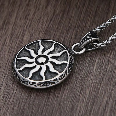 kazare Men Pendant | Pendant For Men Boys Chain Locket | Daily Wear Locket Rhodium Alloy Pendant Set