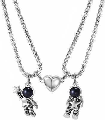 JS Enterprises NIUH9879 Stainless Steel Pendant Set