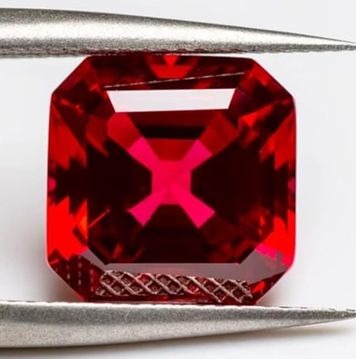 JEMSPRIME 11.25 Ratti 10.00 Carat Manik Stone Certified Burma Ruby Loose Stone Ruby Stone