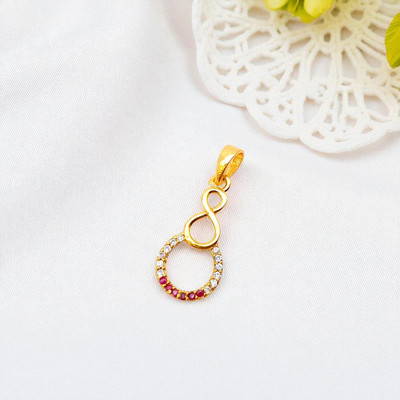 Pretty Queen Floral Designed Pendant/Dollar For Chains For Women/Girls, One Gram Gold-plated Copper, Brass Pendant