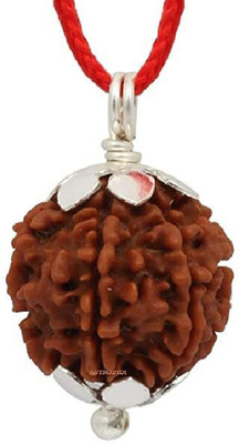 DIVINE SOUVENIRS 4 Mukhi Nepali Rudraksha Certified and Mantra Siddha Wood