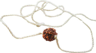 JangraBro Original & Natural Five Face /5 Mukhi Rudraksha Silk Dori Pendant