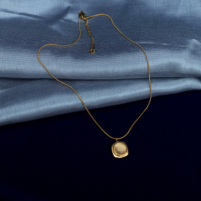 Cadabella Square shape Pendant Gold-plated Stainless Steel Pendant