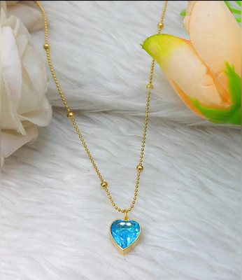 Suraj womens trendy pendant water proof anti tarnish Gold-plated Stainless Steel Pendant