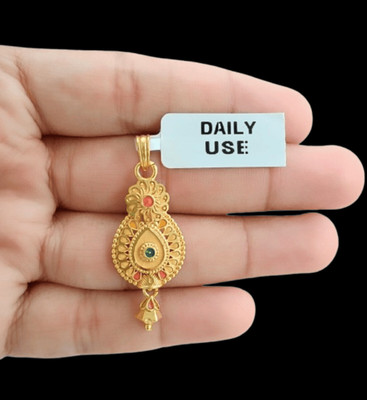 DIVS FASHION WOMEN WEAR SINGLE HOOK PENDANT WITH GOLD PLATED Gold-plated Brass Pendant