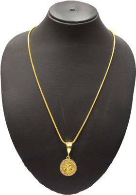 LABHUBAMON 1 gram Pendant set With chain “20” Inches for man and boy New design new year Gold-plated Plated Copper Chain Set
