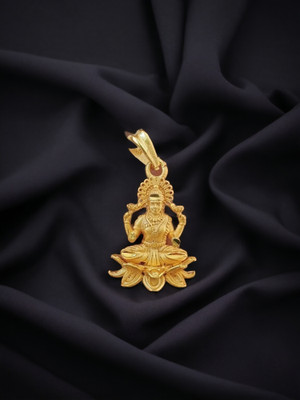 DIVS FASHION LAXMIJI GOLD PLATED PENDANT Gold-plated Brass Pendant Set