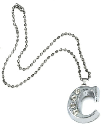 Meeko.com C letter pendent for unisex Metal