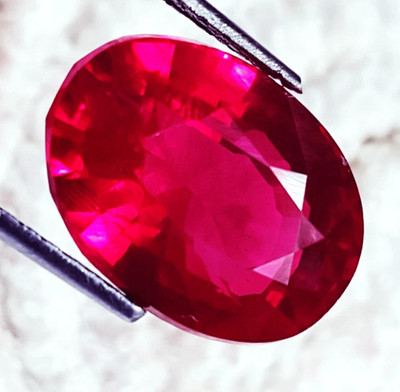 KUSHMIWAL GEMS 11.25 Ratti 10.05 Crt Natural A+Quality Burma Ruby Manik Birthstone Ruby Stone