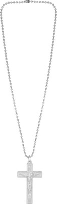 PLACIDO Pendant Locket Stylish, Fancy Silver Stone Pendant Set
