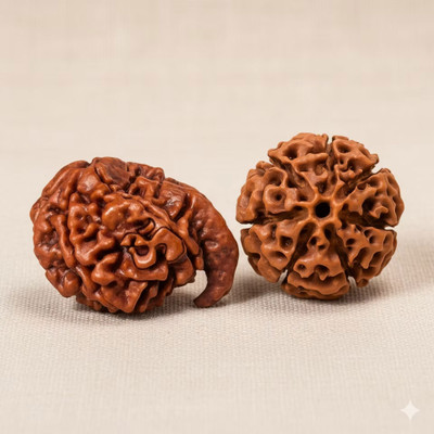 Sugandhim Astro Ganesh-Lakshmi-Rudraksha-Kit Wood Pendant