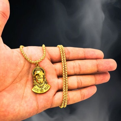 JagatguruShop JAI SHRI BAJRANGBAlI LOCKET Gold-plated Brass, Alloy Locket Set