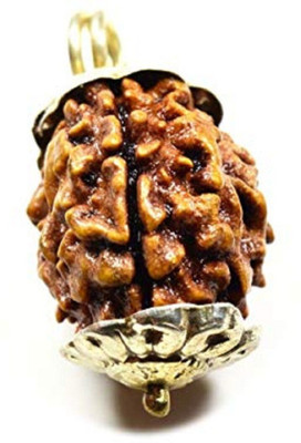 HAPPY CREATION 2 mukhi rudraksha Wood Gold-plated Wood Pendant