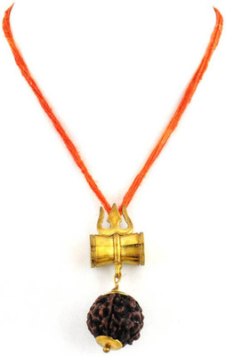 ricky collections 5 Mukhi Rudraksha trishul Gold-plated Alloy Pendant