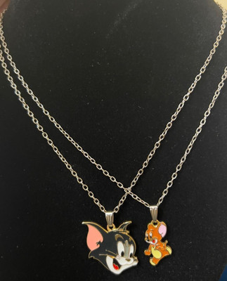 Riingzinee TOM AND JERRY LOCKET SET FOR COUPLES Alloy Locket Set