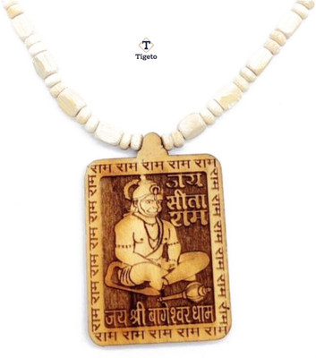 Whitechimes Shree Bageshwar Dham hanuman Mala with tulsi mala Wood