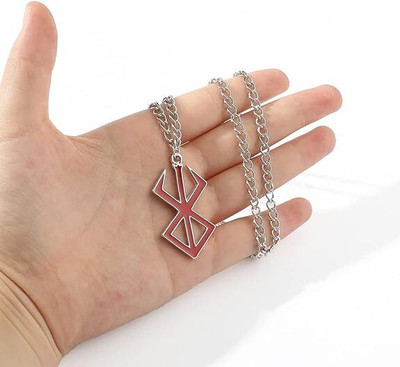 VedantBharat Geometric Pendant ,Stainless Steel Chain,Modern Design, Locket Set Silver Alloy Pendant Set