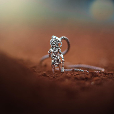 PRRITI Hanumanji Pendant Chain Silver Alloy Pendant