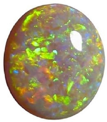 SIDHGEMS 7.25 Ratti 6.00 Crt Super Multifire Opal Stone Certified Natural Australian Opal Stone