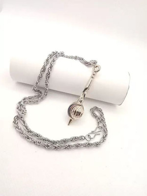 Faizam Collection Cabel Chain Gada Pendant Silver Stainless Steel Locket