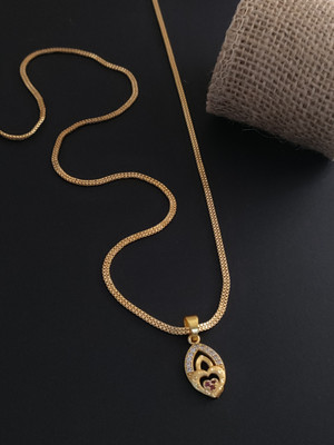 Yuktira Collection Gold-plated Brass Pendant Set