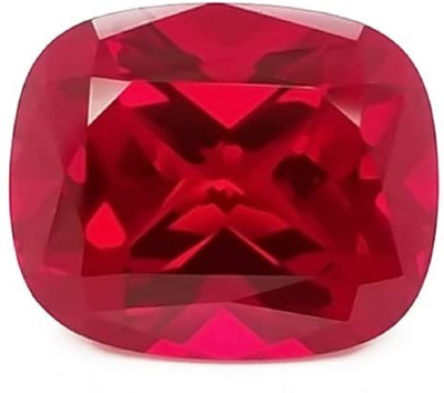 SIDHGEMS 7.25 Ratti 6.55 Crts Ruby Manik Stone Certified Burma Ruby Loose Stone Ruby Stone