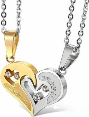 Animated F 392_JSE-yellow pndnt +21 Silver Stone Pendant Set