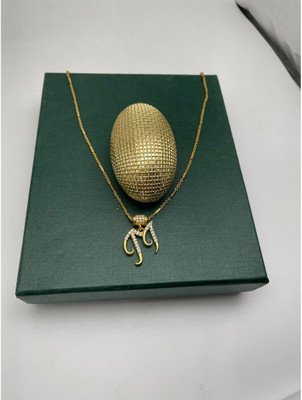 Pitaamaa HIGH QUALITY LOVELY diamond Alphabet chain-Pendant & Lockets(Real Images)66 Gold-plated Diamond Brass Pendant