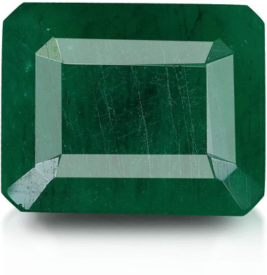 Aanya Jewels Natural AAA++ Green Loose 9.25 Ratti 8.65 Carat Gemstone Natural Certified Zambian Emerald/Panna Stone for Men and Women Emerald Stone