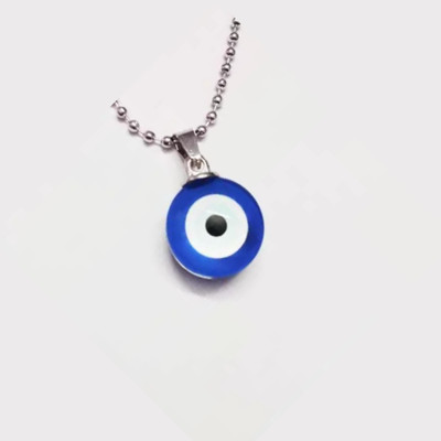 Teeragaj Bad Eye Protector Evil Eye Pendant With Metal Chain and Ball Chai For Boys Men. Bronze, Alloy, Stainless Steel Pendant Set