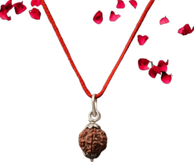 Lucky Rudraksha Original 7 Mukhi Nepali Rudraksha with Certificate and Haridwar's Gangajal Shell Pendant