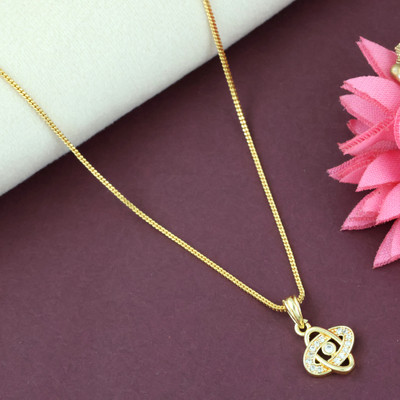 Bhagya Lakshmi sqb-789136 Gold-plated Alloy Pendant Set