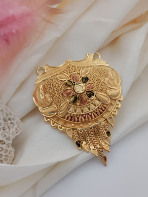 DENISHA Gold-plated Beads Brass Pendant